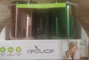 18oz Reduce HOT1 To Go Mugs Gold & Green   6 Hours Hot. 2 Pk. G3 - Picture 1 of 7