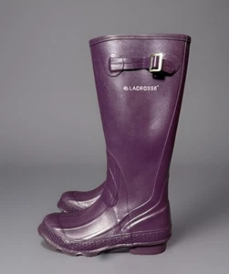 LaCrosse Women's 14" Plum Rain Boots Size 6 | Waterproof Utility Style 631126 - Picture 1 of 8