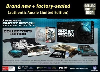 Ghost Recon Future Soldier NEW! RARE AUS PAL Collectors Ltd Edition game PC MW3 - Image 1 of 4