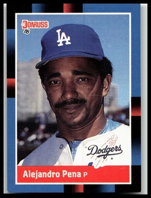 1988 Donruss #598 Alejandro Pena Los Angeles Dodgers - Image 1 of 2