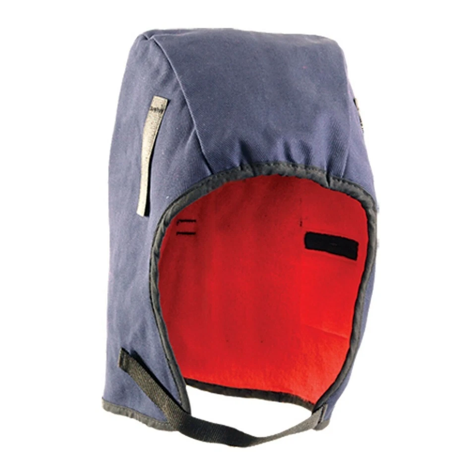 OCCUNOMIX NAVY Fleece Lined Cold Weather Warm Winter Thermal Mid Length HARD HAT LINER