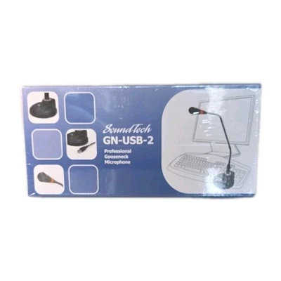 SoundTech GN-USB-2 Professional Gooseneck Microphone 16” USB Mic New Sealed Box - Image 1 of 4