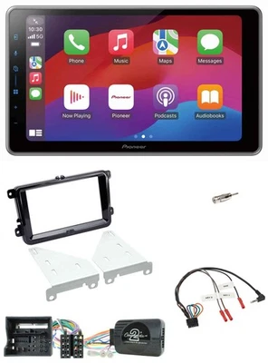 Pioneer Lenkrad USB DAB Bluetooth 2DIN Autoradio für VW T6 15-19 piano schwarz - Bild 1 von 4