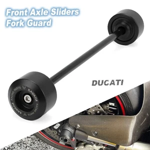 Front Axle Sliders Fork Guard For Ducati 848/EVO Monster 937 950 Hypermotard 939 - Picture 1 of 12