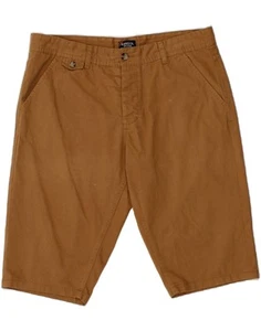 KANGOL Mens Casual Shorts XL W35 Brown Cotton CG26 - Picture 1 of 3