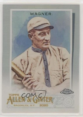 2020 Topps Allen & Ginter Chrome Refractor Honus Wagner #116 HOF - Image 1 of 2