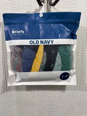Old Navy Boys 7 Pack Briefs Size L Age 9-11 New - Image 1 of 3