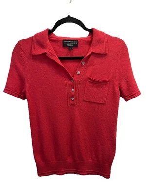 Suéter Banana Republic Extra Fino Lana Merino Mezcla Cachemira Manga Corta Talla S Foto 1 de 4