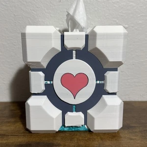 Companion Cube Tissue Box Cover - Foto 1 di 8