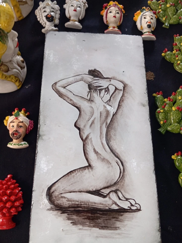 Dipinto Su Pietra Lavica - Immagine 1 di 1