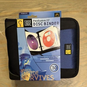 VTG NEW Case Logic Pro Sleeve II 30 Disc Binder CD/DVD/Bluray/Game Storage 2004 - Picture 1 of 16