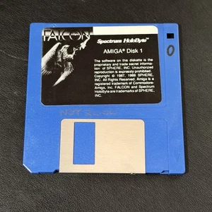 Vintage Falcon Spectrum HoloByte Amiga Game Disk 1 1988 3.5" Floppy Disk Only - Picture 1 of 2
