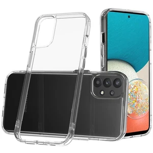 Für Samsung Galaxy A53 5G Hybrid Klar Hart PC Rückseite Gummi TPU Rahmen Etui Abdeckung - Bild 1 von 7