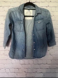 Kinder Mädchen H&M Hemd mit Knopfleiste Größe 6 - Bild 1 von 3