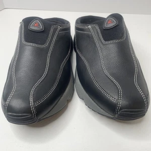 Ecco Receptor Damen schwarze Leder Pantoletten Größe 6,5 - Bild 1 von 10