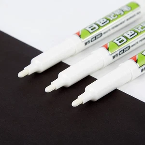 Waterproof Permanent White Ink Marker Paint Pen Stationery Art Writing Tools - Picture 1 of 8