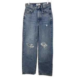 Cotton On Loose Straight Damenjeans Größe 2 US helle Waschung Used-Look Denim - Bild 1 von 7