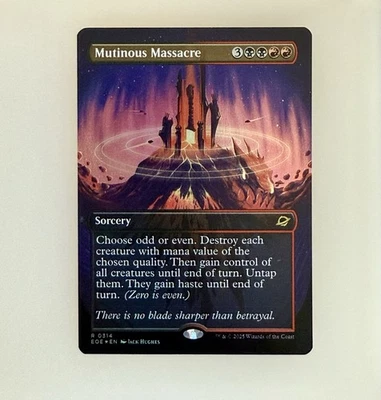 Magic the Gathering: Mutinous Massacre (Borderless) Edge of Eternities Foil NM - Image 1 of 2