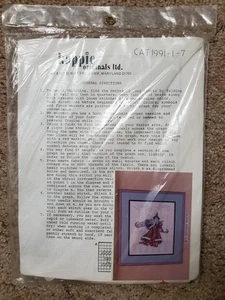 Vintage 1991 Wizard Sorcerer Merlin Cross Stitch Craft Kit KAPPIE ORIGINALS New - Picture 1 of 4