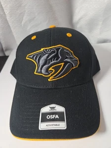 NHL Nashville Predators Sombrero a Presión Negro para Hacer Dinero: Algodón Ajustable Logotipo de Equipo - Imagen 1 de 5