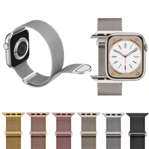 Correa de lazo milanesa para Apple Watch 10 9 8 7 6 5 SE 40/44/41/45/42/46/49 mm - Imagen 1 de 18