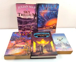 5 x Julian May SCIENCE FICTION FANTASY NOVELS (3 x Hardcover) Sky Trillium - Picture 1 of 11