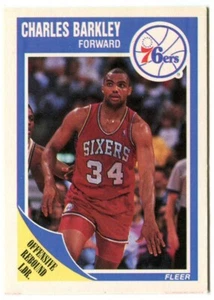 1989-90 Fleer #113 Charles Barkley Philadelphia 76ers - Foto 1 di 2