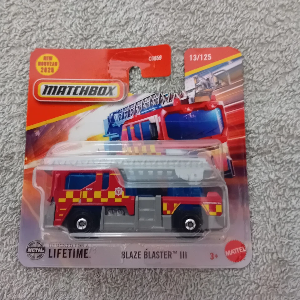 Matchbox 1-125 Series - #13/125 Blaze Blaster III - Red, Yellow & Silver-Grey - Image 1 of 1
