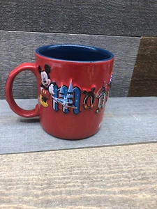 Walt Disney World Magic Kingdom EMBOSSED 3D COFFEE mug jumbo Mickey Mouse - Picture 1 of 6