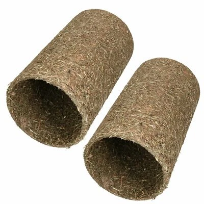 AB TOOLS Kleintier Meerschweinchen Naturals Leckerli Hay 'n' Hide Wiesentunnel 15x15x25cm 2er Pack
