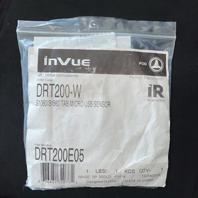 Invue DRT-W200 Tab Micro USB Security Sensor For Tablet 1560 Series New - Image 1 of 2