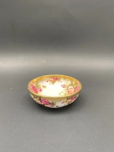 Royal Chelsea Golden Rose Dessert/ Fruit Bowl Red Pink Gold Gilt England I.5X4” - Picture 1 of 10