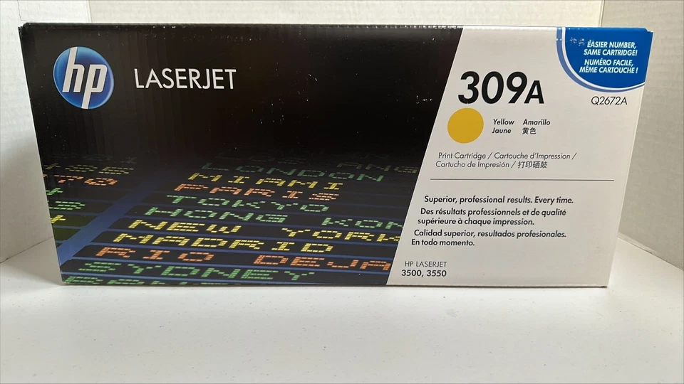Genuine - HP 309A - Q2672A Toner For LaserJet 3500/3550 - Yellow - Image 1 of 1