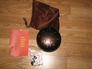 6 Inch Steel Tongue Drum Handpan Major 8 Notes Hand Tankdrum Bag - Picture 1 of 1