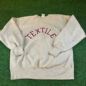 MVP Vintage Crewneck Sweatshirt Pullover Pro Weave 90s Y2K Gray Mens Large - Picture 1 of 9