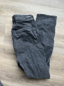 PAIGE Jeans Womens 26 Black Julia Ankle Pearl Detail USA Made - Picture 1 of 8