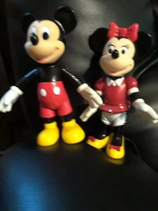 Vintage Mickey & Minnie Paar Vinyl 6 1/2" groß - Bild 1 von 5