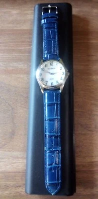 Часы Gossip золотистый перламутровый синий кожаный ремешок в оригинальной коробке - Изображение 1 из 4