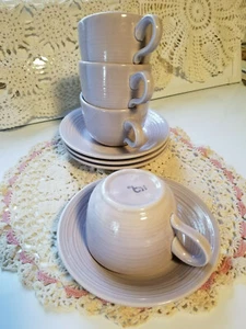 Franciscan Reflections FLIEDER 8 Stück Tee Kaffee Tasse vier Tassen und vier Untertassen - Bild 1 von 4