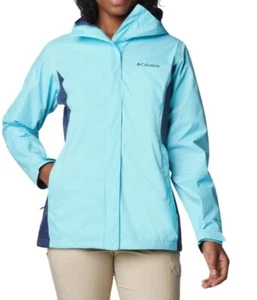 COLUMBIA GIACCA ANTIPIOGGIA DONNA ARCADIA II OMNI-TECH IMPERMEABILE, Blu, Taglia 1X - Foto 1 di 13