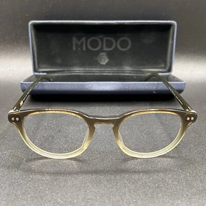 Modo MC 035 Eyeglasses Frame Olive Fade Japan 48-20-150 Used w/ Case - Picture 1 of 16