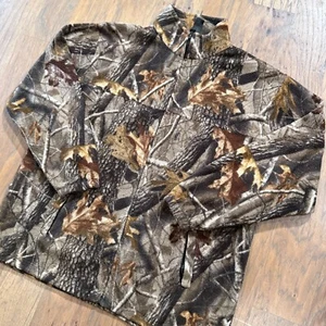 Vintage Winchester Jacket Mens XL Realtree Hardwoods Camo Fleece Full Zip Hunt * - Picture 1 of 11