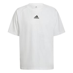 Adidas HERREN Sportkleidung Brandlove Q2 T-Shirt Weiß Fitness Neu BNWT