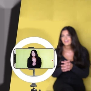Vivitar 8 Inch LED Ring Light with Tripod Stand and Cell Phone Holder, Video - Picture 1 of 8