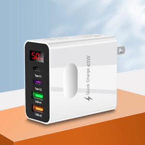 5V 3A Usb Wall Charger Compatible For Iphone Pro Max Digital Screen Display G❤D