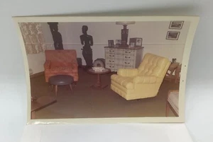 Living Room Furniture African Art Retro TV Chair-Photo Snapshot 1971 - Picture 1 of 2