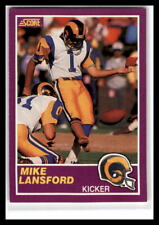 1989 Score Supplemental  #344S Mike Lansford   Los Angeles Rams