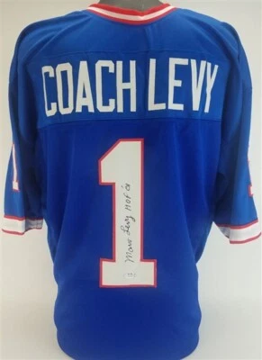 Marv Levy Signed Buffalo Bills Jersey "HOF 01" (PSA COA) 4xSuper Bowl Coach - Image 1 of 4