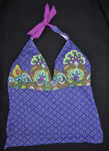 Costume da bagno nuovo con etichette Athleta taglia M blu medio multi sayulita costume da bagno tankini top #906267 - Foto 1 di 2
