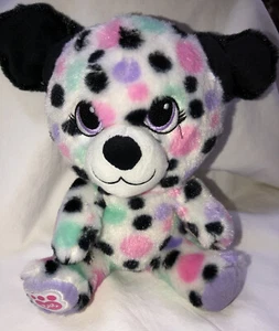 Peluche Build A Bear Smallfrys Buddies Lunares Perro 7" Púrpura Rosa Azul - Imagen 1 de 6